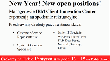 Rekrutacja dla IBM styczeń 2010