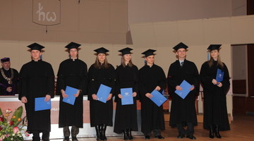 Rozdanie dyplomów, grudzień 2010